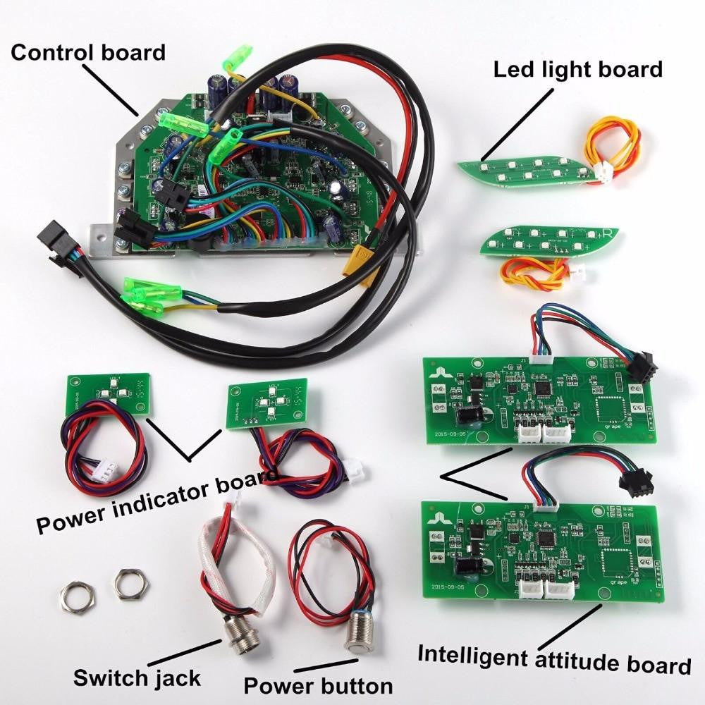 Hoverboard Repair Kit with Bluetooth by TaoTao (36v, Black Connectors)